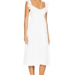 ROBE KATRINA White -Pas Cher Tendricia Magasin TULA WD1444 V2