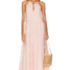 ROBE JULIANNA Blush Pink Stripe 2 ROBE JULIANNA Blush Pink Stripe -Pas Cher Tendricia Magasin TULA WD1480 V1