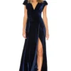 ROBE DRAPÉE SID Midnight Blue
