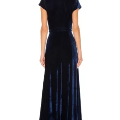 ROBE DRAPÉE SID Midnight Blue -Pas Cher Tendricia Magasin TULA WD407 V3