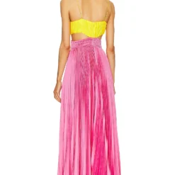 ROBE ELODIE Yellow Tag & Calla Lily -Pas Cher Tendricia Magasin UAMR WD165 V3