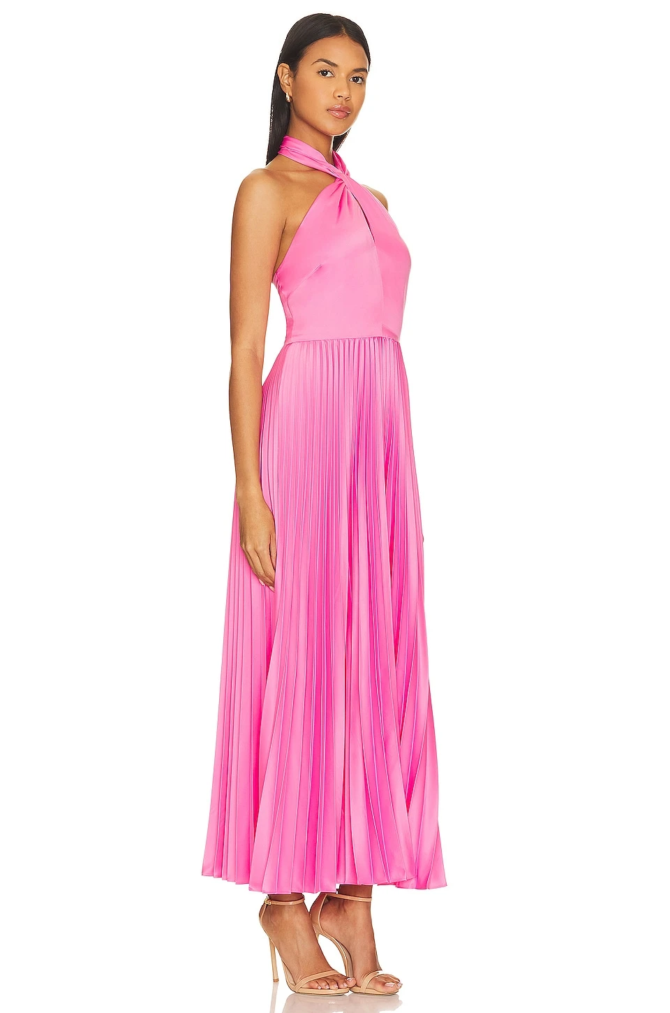 ROBE MI-LONGUE KALEB Watermelon Sour 4 ROBE MI-LONGUE KALEB Watermelon Sour – Image 2