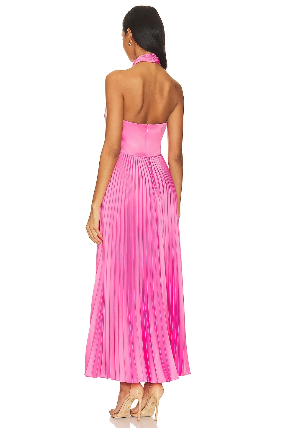 ROBE MI-LONGUE KALEB Watermelon Sour 5 ROBE MI-LONGUE KALEB Watermelon Sour – Image 3