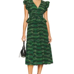 ULLA JOHNSON ROBE BENDETTA Peacock