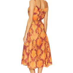 ULLA JOHNSON ROBE VALENTINA Red Topaz 8 ULLA JOHNSON ROBE VALENTINA Red Topaz -Pas Cher Tendricia Magasin ULLA WD403 V3