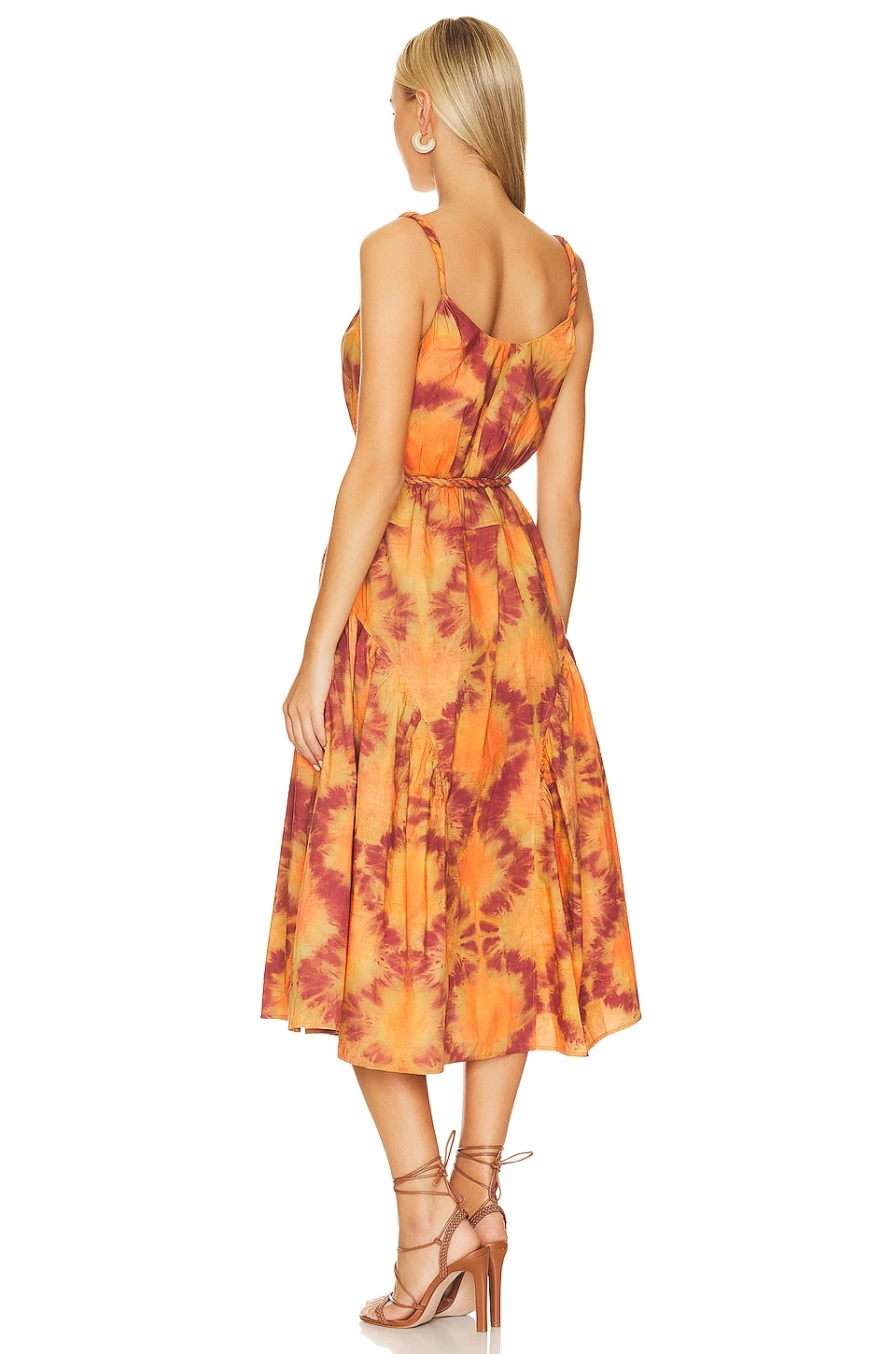 ULLA JOHNSON ROBE VALENTINA Red Topaz 5 ULLA JOHNSON ROBE VALENTINA Red Topaz – Image 3