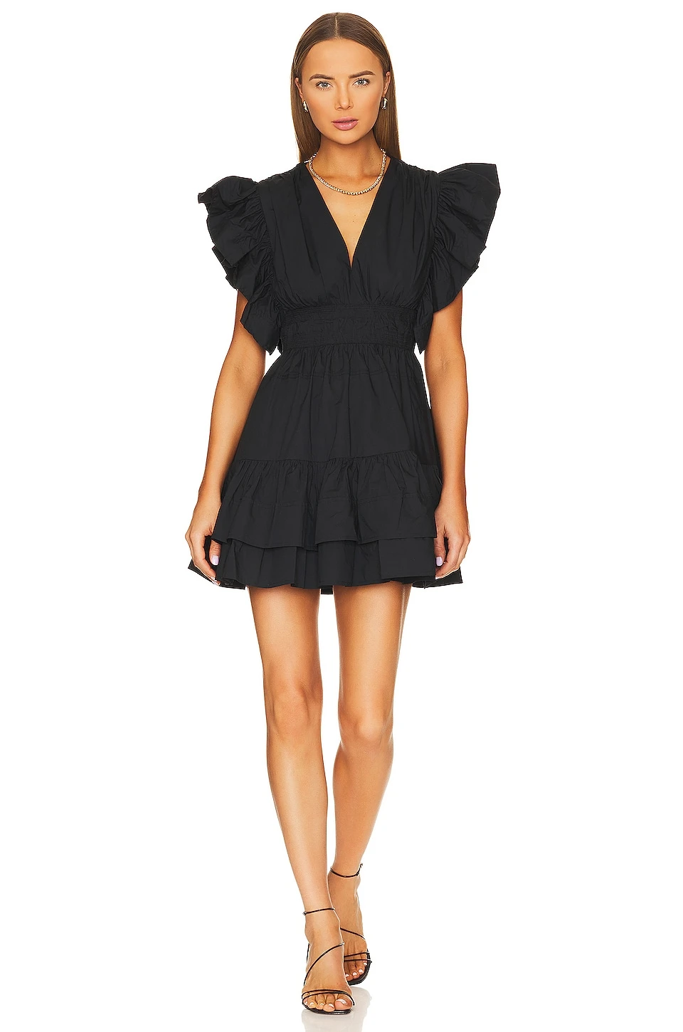 ULLA JOHNSON ROBE KIRI Noir 3 ULLA JOHNSON ROBE KIRI Noir
