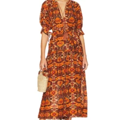 ULLA JOHNSON ROBE DE PLAGE SELENA Oak