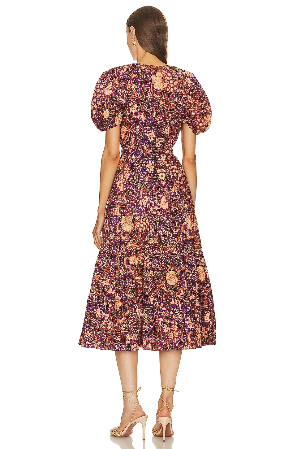 ULLA JOHNSON ROBE OLINA Blackcurrant 5 ULLA JOHNSON ROBE OLINA Blackcurrant – Image 3