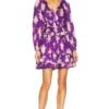 ULLA JOHNSON ROBE EMERY Cassis Blur -Pas Cher Tendricia Magasin ULLA WD424 V1