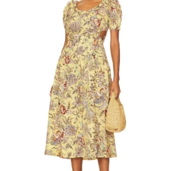 ULLA JOHNSON ROBE GOLDA Calla Lily