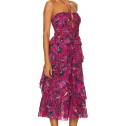 ULLA JOHNSON ROBE SIMONA Snapdragon -Pas Cher Tendricia Magasin ULLA WD438 V2