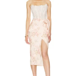 ROBE NICOLA Peach Tapestry -Pas Cher Tendricia Magasin VCHP WD113 V1 1