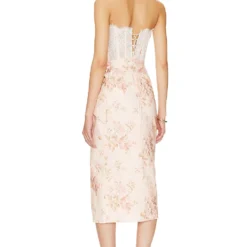 ROBE NICOLA Peach Tapestry -Pas Cher Tendricia Magasin VCHP WD113 V3