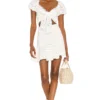 ROBE COURTE PRALINE White