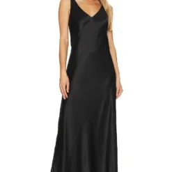 Vince ROBE V-NECK Black