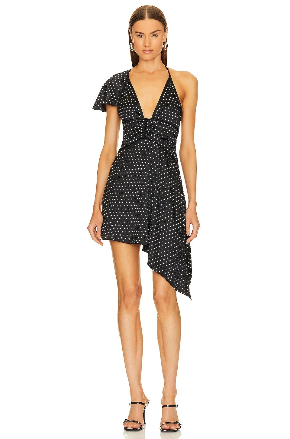 ROBE ASYMÉTRIQUE CRISTAL Black 3 ROBE ASYMÉTRIQUE CRISTAL Black