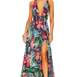 ROBE MAXI FOLUKE Pink -Pas Cher Tendricia Magasin YAUR WD33 V1