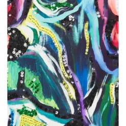 ROBE MI-LONGUE TOLUWA Nouveau Print -Pas Cher Tendricia Magasin YAUR WD34 V4