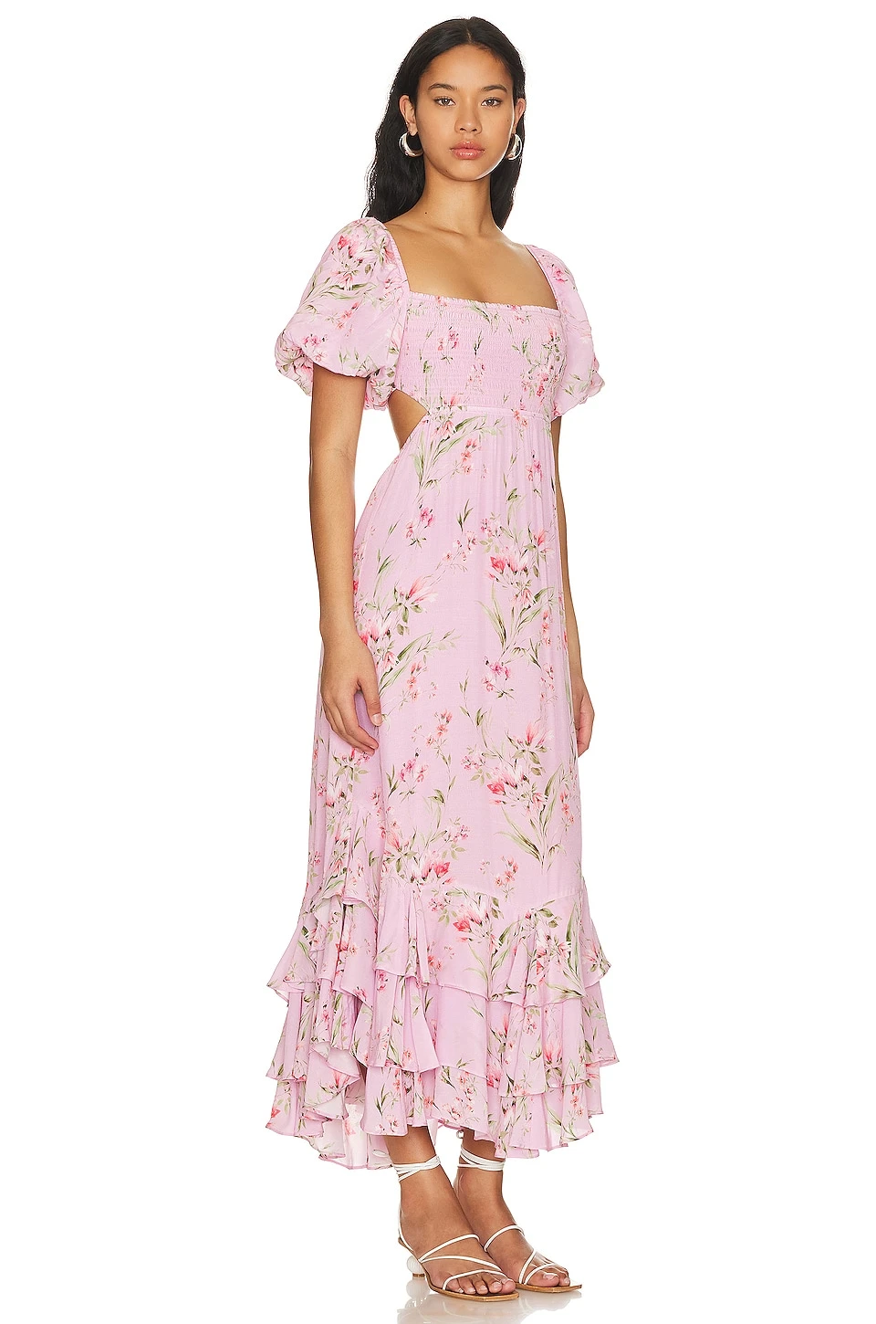 ROBE MI-LONGUE DORINDA Heartwood Pink 4 ROBE MI-LONGUE DORINDA Heartwood Pink – Image 2