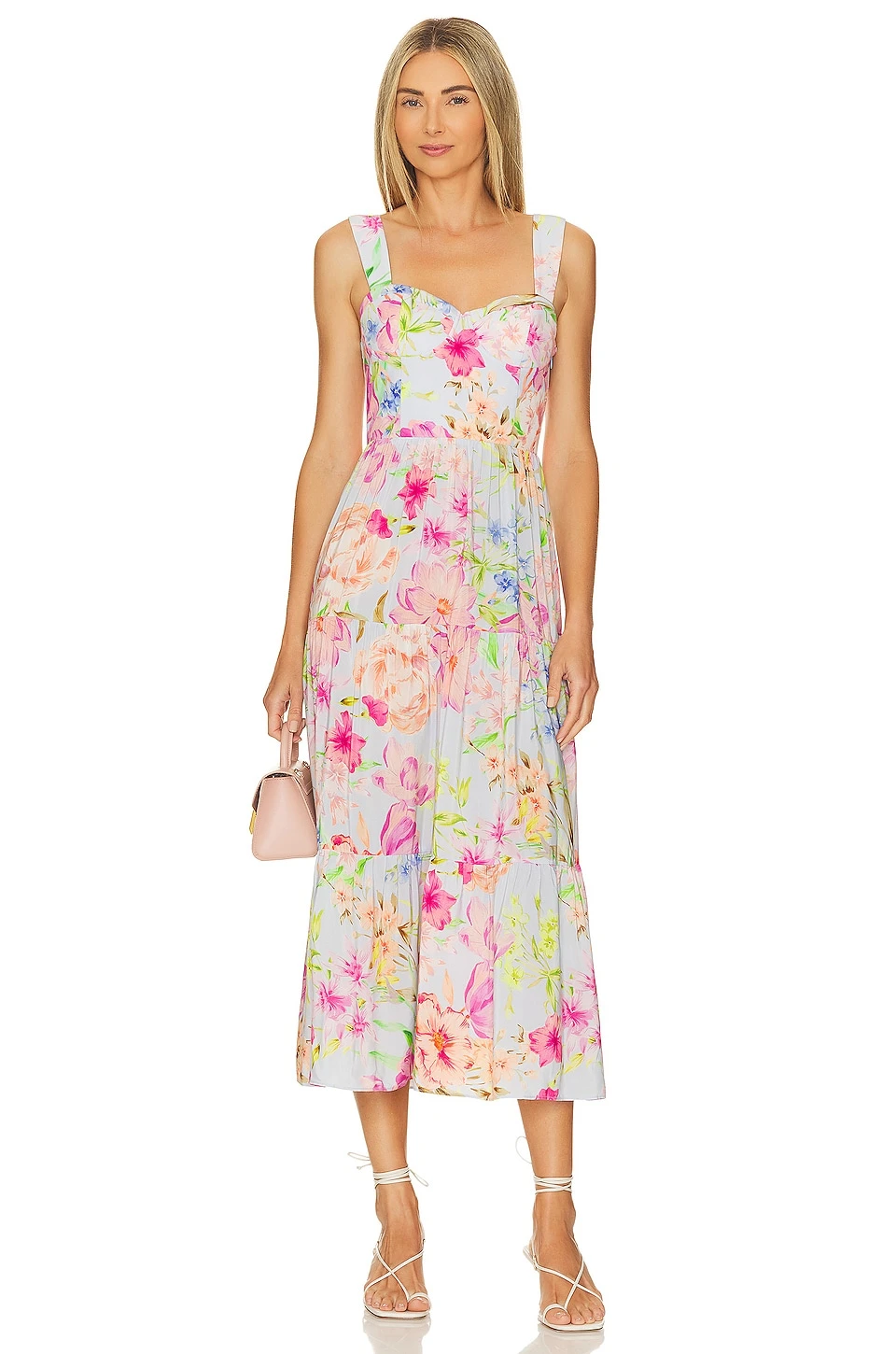 ROBE MAXI CORSET MONIQUE Shining Light Blue 3 ROBE MAXI CORSET MONIQUE Shining Light Blue