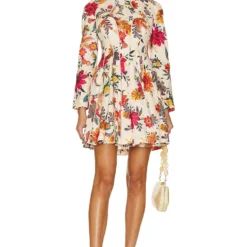 Zimmermann ROBE COURTE GINGER Ivory Floral