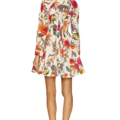 Zimmermann ROBE COURTE GINGER Ivory Floral 7 Zimmermann ROBE COURTE GINGER Ivory Floral -Pas Cher Tendricia Magasin ZIMM WD392 V3