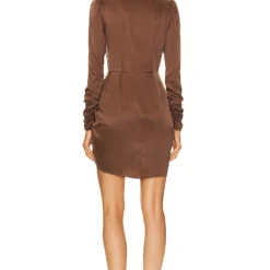 Zimmermann ROBE DRAPÉE Chocolate -Pas Cher Tendricia Magasin ZIMM WD423 V4